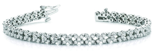 Multi-Diamond Fashion Tennis Bracelet