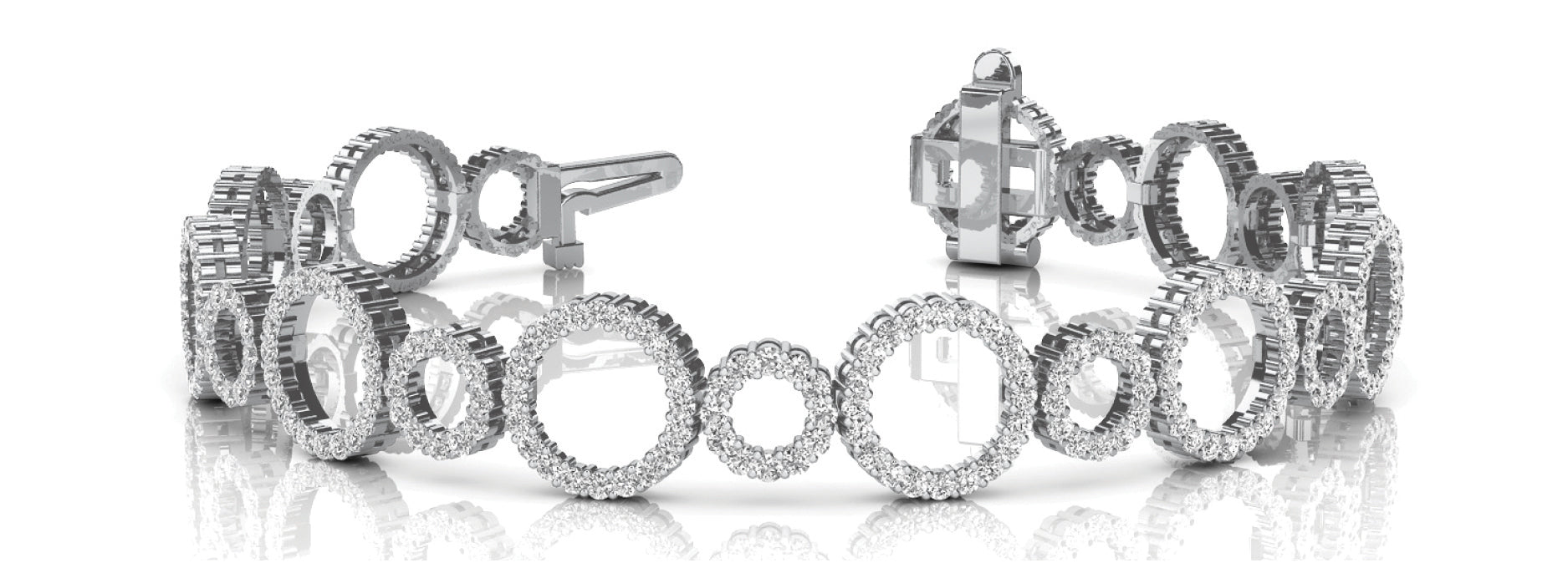 Multi-Diamond Fashion Tennis Bracelet