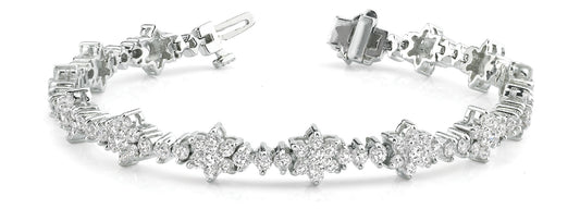 Multi-Diamond Fashion Tennis Bracelet