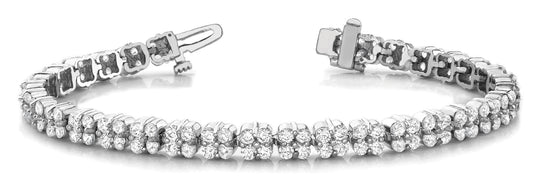 Multi-Diamond Fashion Tennis Bracelet