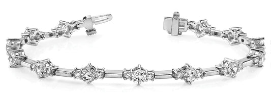 Multi-Diamond Fashion Tennis Bracelet