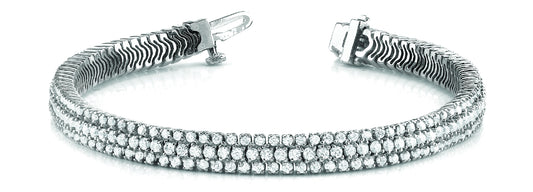 Multi Row Diamond Fashion Bracelet