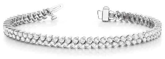 Multi-Row Diamond Fashion Bracelet