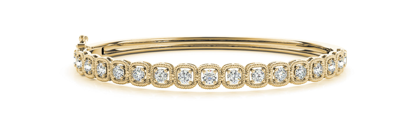14K Yellow Gold Diamond Fashion Bracelet