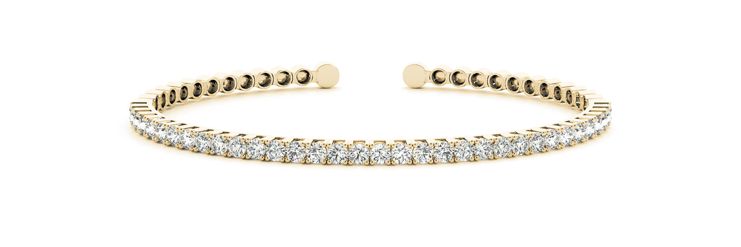 14K Yellow Gold Diamond Fashion Bracelet