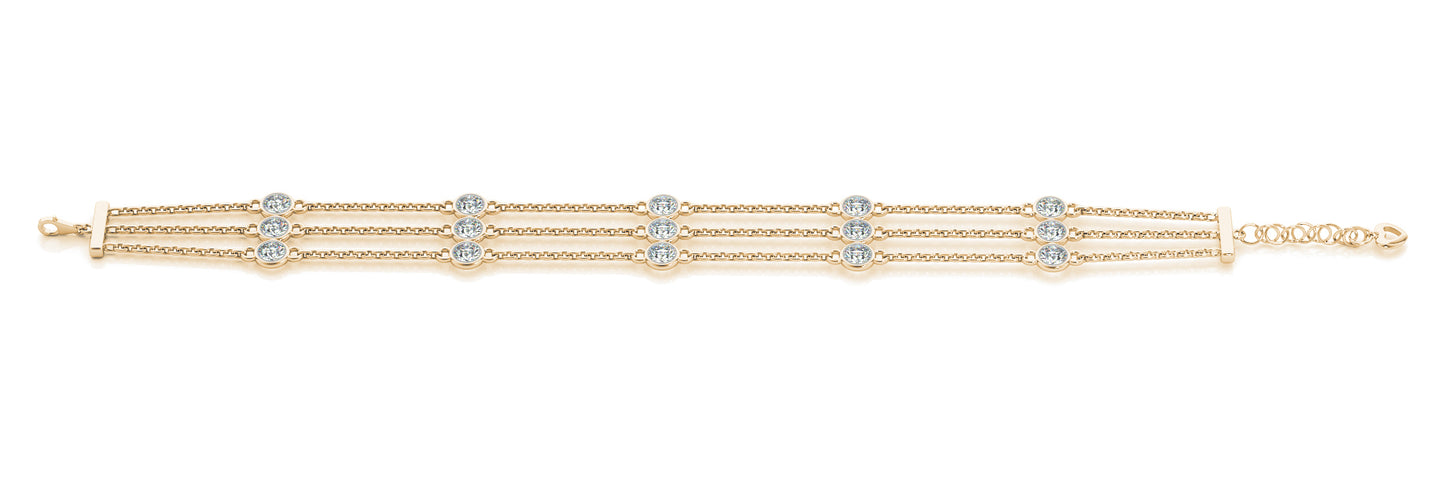 14K Yellow Gold 1/2 ct Diamond Fashion Bracelet
