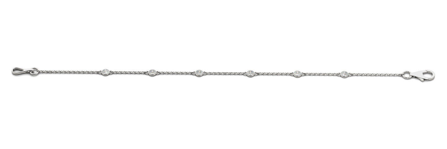 Multi-Diamond Round Stone Fashion Bracelet