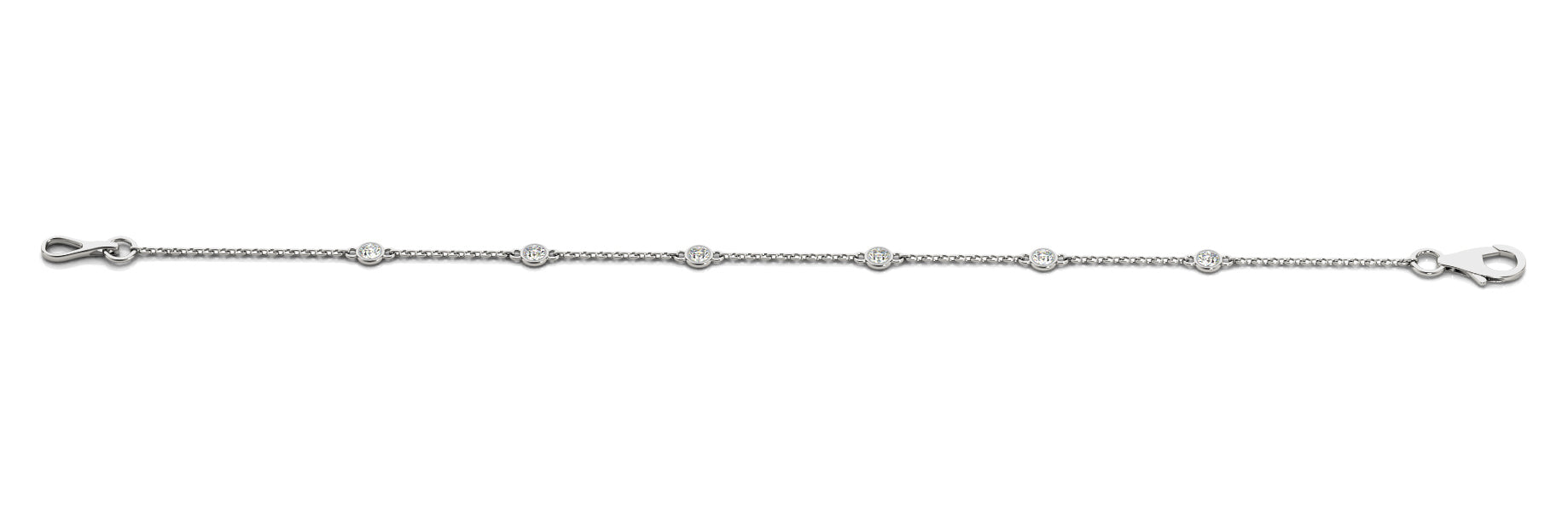 Multi-Diamond Round Stone Fashion Bracelet