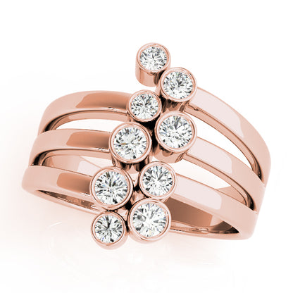 14K Rose Gold 1 CT Diamond Fashion Ring