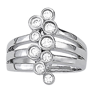 Multi-Diamond Fashion Right Hand Ring