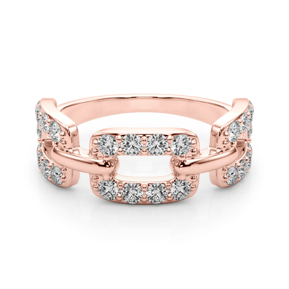 14K Rose Gold Multi-Diamond Ring