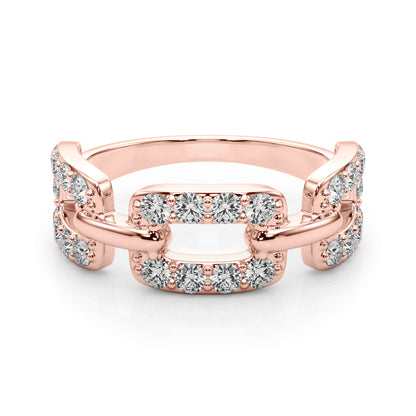 14K Rose Gold Multi-Diamond Ring