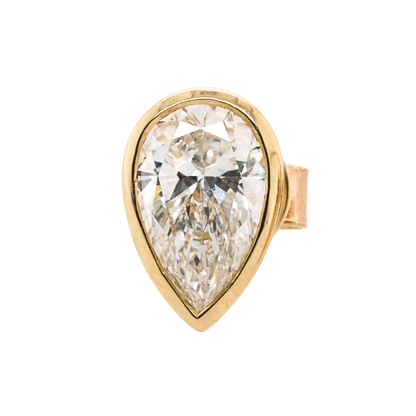 2.03 CTTW Pear Lab-Grown Diamond Stud Earrings in 14K Yellow Gold