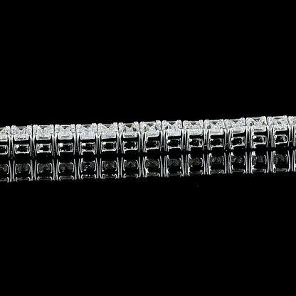 5.00 CTTW Emerald Lab Diamond Tennis Bracelet 7" 14k White Gold (F Color and VS2 Clarity)