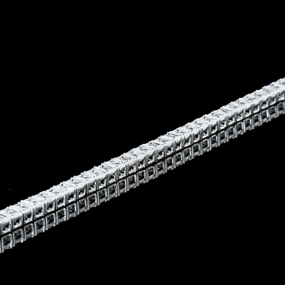 4.80 CTTW Emerald Lab Diamond Tennis Bracelet 7" 14k White Gold F Color and VS2 Clarity jewelry-spot-usa