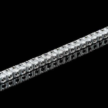 4.95 CTTW Oval Lab Diamond Tennis Bracelet 7" 14k White Gold F/E Color and VS1/VS Clarity jewelry-spot-usa