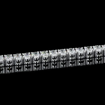 8.00 CTTW Oval Lab Diamond Tennis Bracelet 7" 14k White Gold F Color and VS1 Clarity jewelry-spot-usa