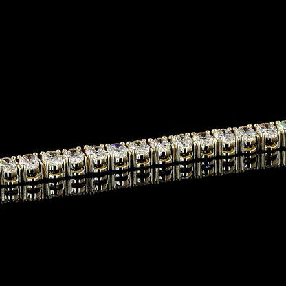 8.12 CTTW Oval Lab Diamond Tennis Bracelet (F Color and VS1 Clarity)