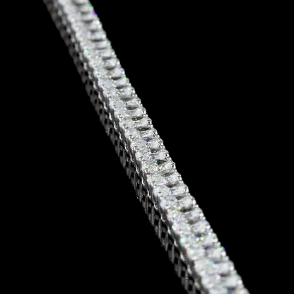 5.20 CTTW Oval Lab Diamond Tennis Bracelet 6.75" 14k White Gold F Color and VS1 Clarity jewelry-spot-usa