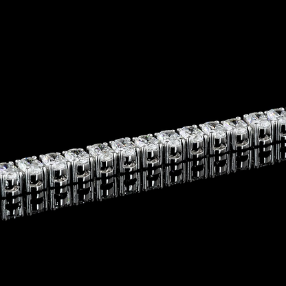5.20 CTTW Oval Lab Diamond Tennis Bracelet 6.75" 14k White Gold F Color and VS1 Clarity jewelry-spot-usa
