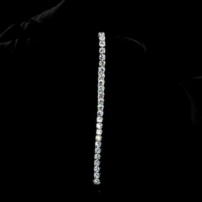 8.31 CTTW Round Lab Diamond Tennis Bracelet 6.5" 14k White Gold (E Color and VS Clarity)