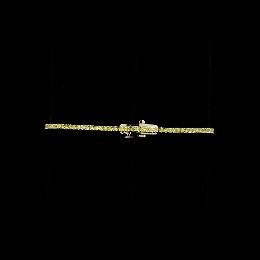 1.57 CTTW Round Lab Diamond Tennis Bracelet 6.5" 14k Yellow Gold Fancy Yellow Color and VS2 Clarity jewelry-spot-usa