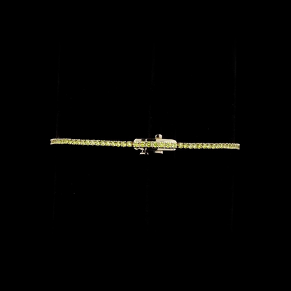 1.57 CTTW Round Lab Diamond Tennis Bracelet 6.5" 14k Yellow Gold Fancy Yellow Color and VS2 Clarity jewelry-spot-usa