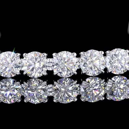 10.11 CTTW Round Lab Diamond Tennis Bracelet (E Color and VS Clarity)
