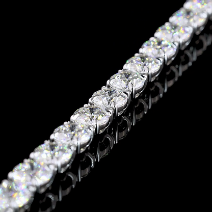 10.11 CTTW Round Lab Diamond Tennis Bracelet (E Color and VS Clarity)