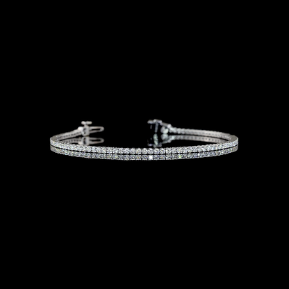 1.52 CTTW Round Lab Grown Diamond Tennis Bracelet 6.5" (E Color and VS1 Clarity)