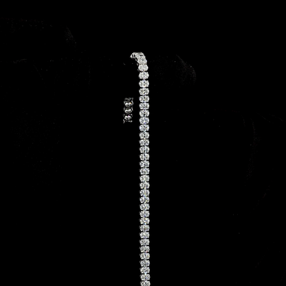 8.77 CTTW Oval Lab Diamond Tennis Bracelet 7" 14k White Gold E Color and VS Clarity jewelry-spot-usa