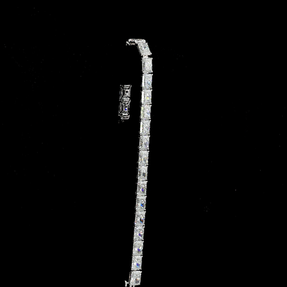 25.00 CTTW Radiant Lab Diamond Tennis Bracelet 7.25" 14k White Gold F Color and VS1 Clarity jewelry-spot-usa