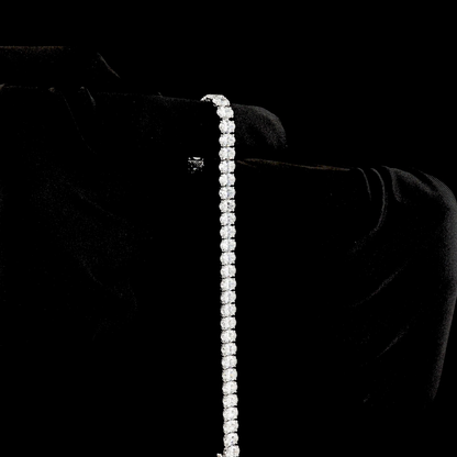 15.22 CTTW Oval Lab Diamond Tennis Bracelet 6.5" 14k White Gold E Color and VS Clarity jewelry-spot-usa
