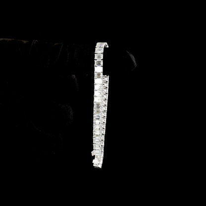16.00 CTTW Emerald Lab Diamond Tennis Bracelet 6.5" 14k White Gold (E/F Color and VS1 Clarity)