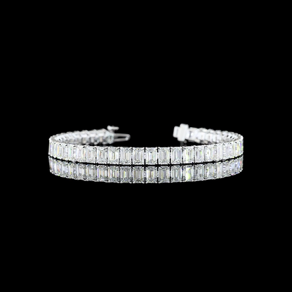 18.11 CTTW Emerald Lab Diamond Tennis Bracelet (E Color and VS Clarity)