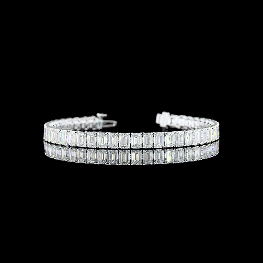 18.11 CTTW Emerald Lab Diamond Tennis Bracelet (E Color and VS Clarity)