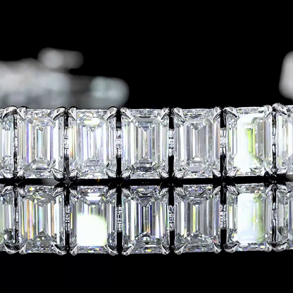 18.11 CTTW Emerald Lab Diamond Tennis Bracelet (E Color and VS Clarity)