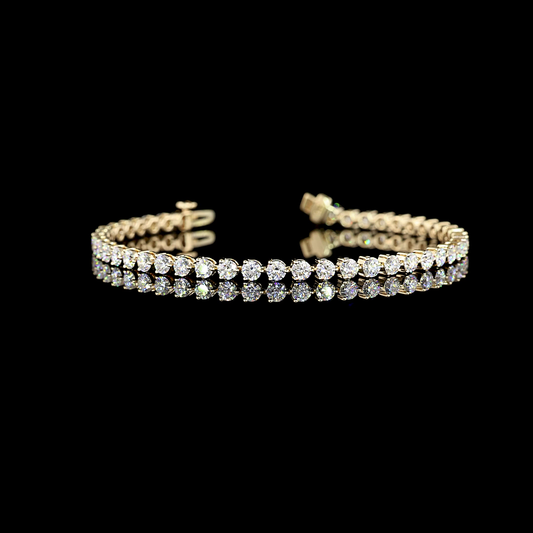 4.82 CTTW Round Lab Grown Diamond Tennis Bracelet 6.5" (E Color and VS1 Clarity)