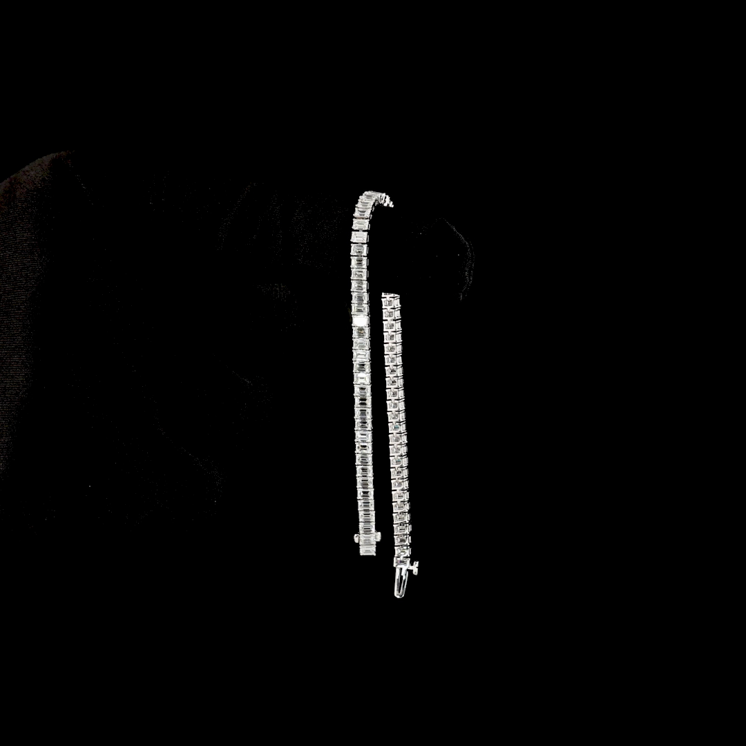 6.50 CTTW Emerald Lab Diamond Tennis Bracelet (E Color and VS Clarity)