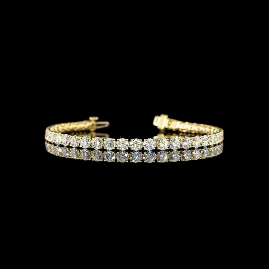 8.95 CTTW Round Lab Diamond Tennis Bracelet (E Color and VS Clarity)