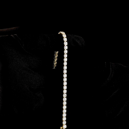 10.39 CTTW Round Lab Diamond Tennis Bracelet 6.5" 14k Yellow Gold E Color and VS Clarity jewelry-spot-usa