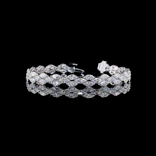 11.55 CTTW MIX Lab Diamond Special Bracelet (E Color and VS Clarity)