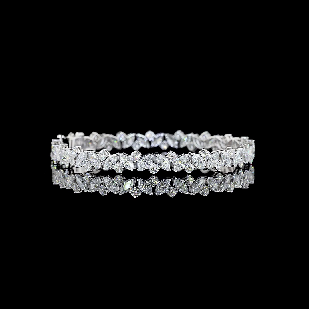 10.43 CTTW MIX Lab Diamond Special Bracelet (E Color and VS Clarity)