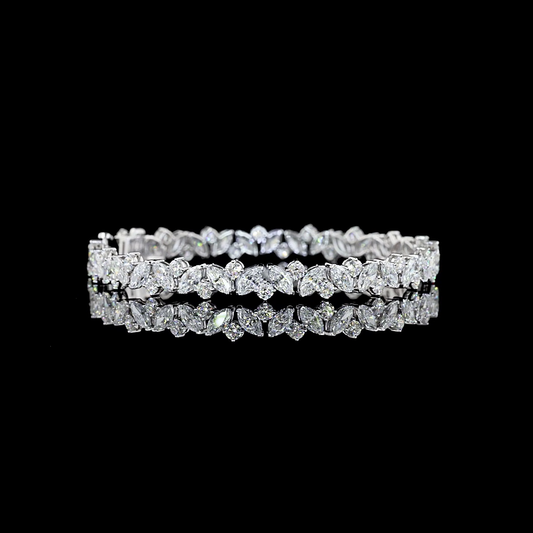10.43 CTTW MIX Lab Diamond Special Bracelet (E Color and VS Clarity)