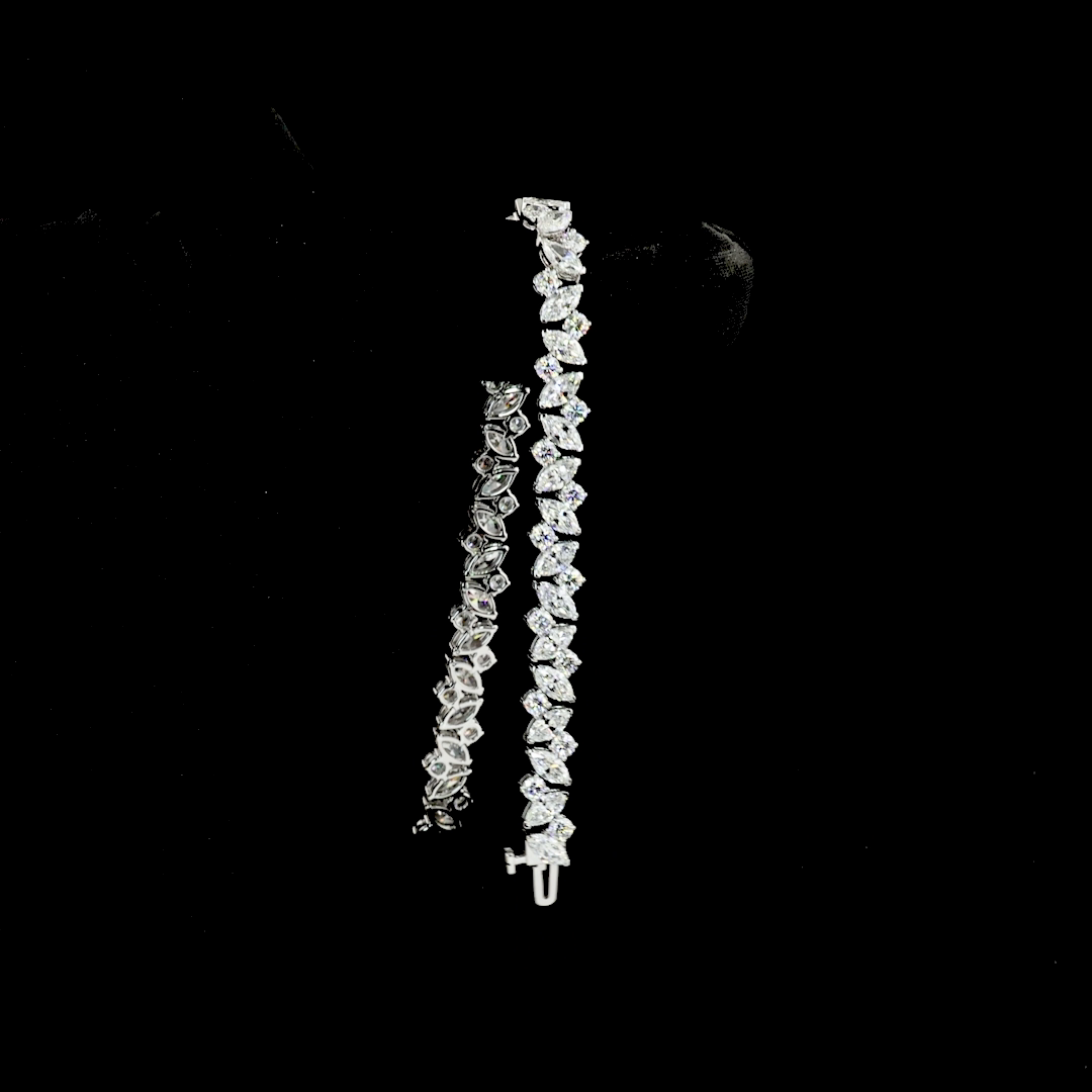 10.43 CTTW MIX Lab Diamond Special Bracelet (E Color and VS Clarity)
