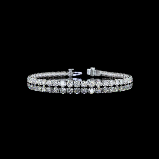 8.95 CTTW Round Lab Diamond Tennis Bracelet 7" 14k White Gold E Color and VS1 Clarity jewelry-spot-usa