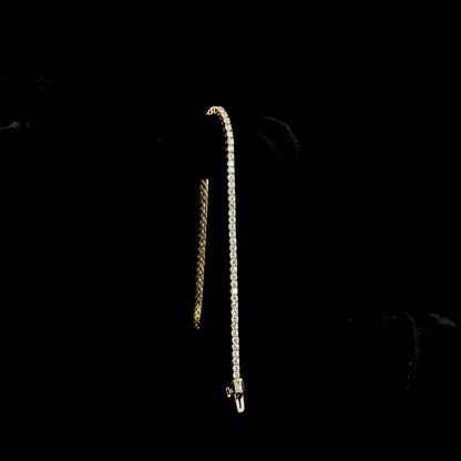 2.22 CTTW Round Lab Diamond Tennis Bracelet (E Color and VS Clarity)