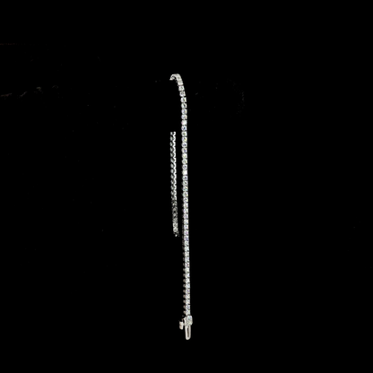 2.20 CTTW Round Lab Diamond Tennis Bracelet 7" 14k White Gold F Color and VS1 Clarity jewelry-spot-usa