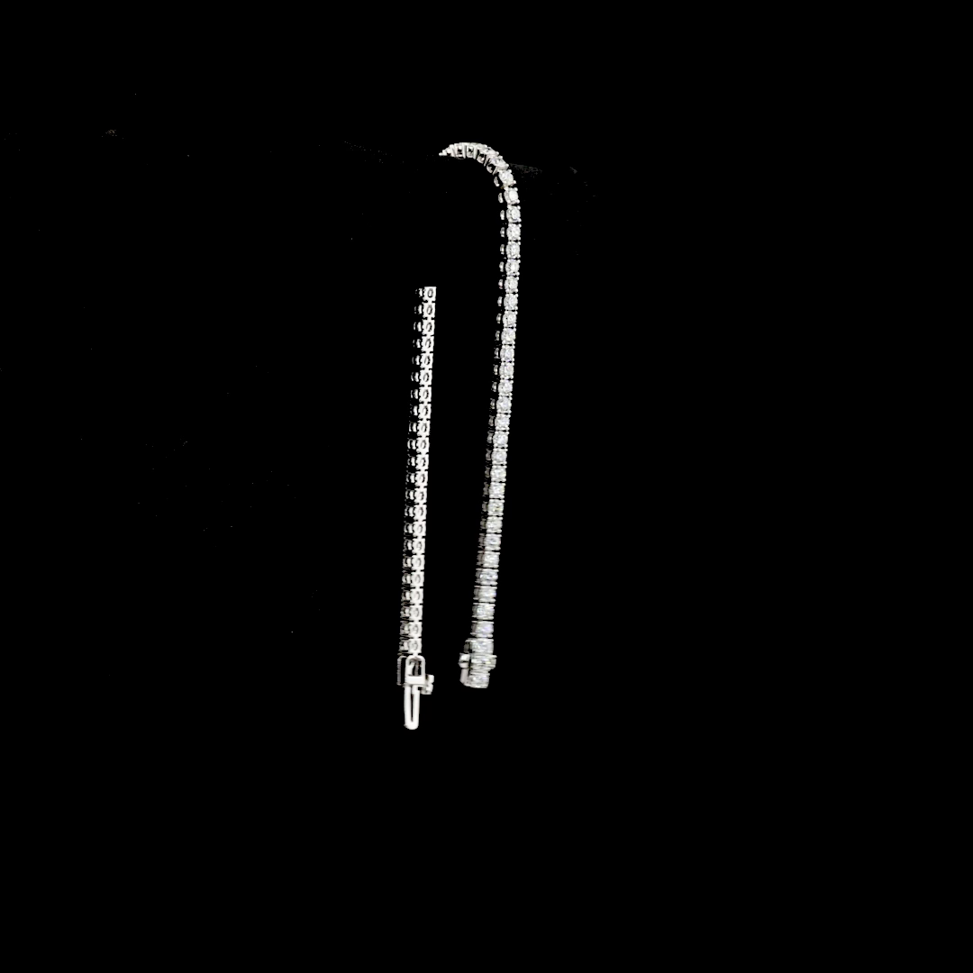 3.06 CTTW Round Lab Diamond Tennis Bracelet (E Color and VS Clarity)