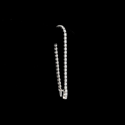 8.30 CTTW Round Lab Diamond Tennis Bracelet 6.5" Silver E Color and VS2 Clarity jewelry-spot-usa